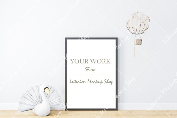 Frame mockup kids, Frame mockup A4, Mockup in interior example image 1
