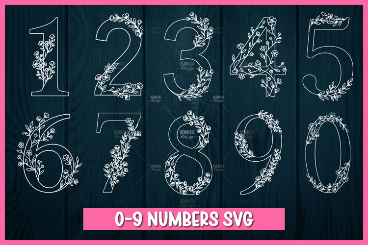 Floral Outline Svg Image 13