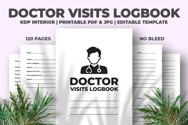 Doctor Visits Logbook KDP Interior
