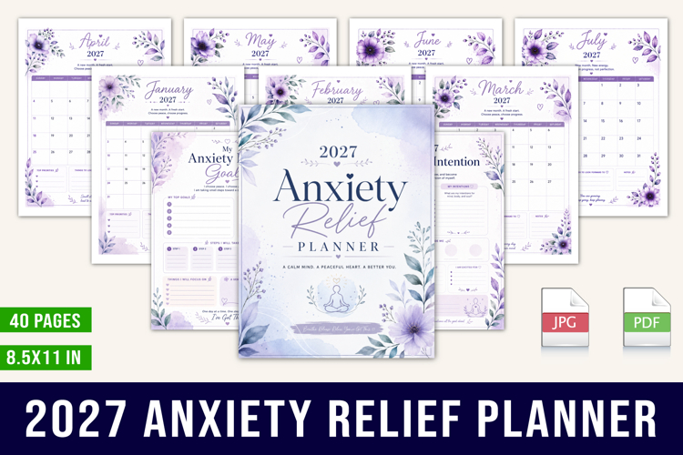 2027 Anxiety Relief Planner