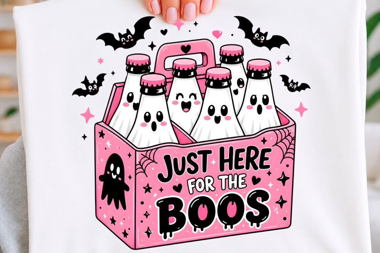 Im Just Here for the Boos Halloween PNG