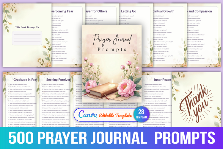 500 Prayer Journal Prompts