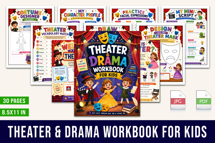Theater & Drama Workbook for Kids