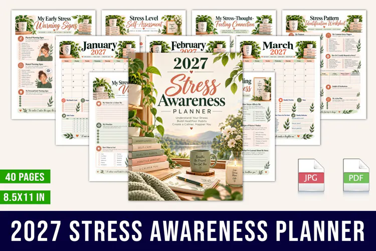 2027 Stress Awareness Planner