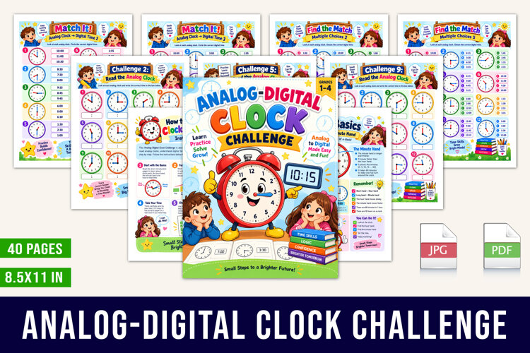 AnalogDigital Clock Challenge example image 1
