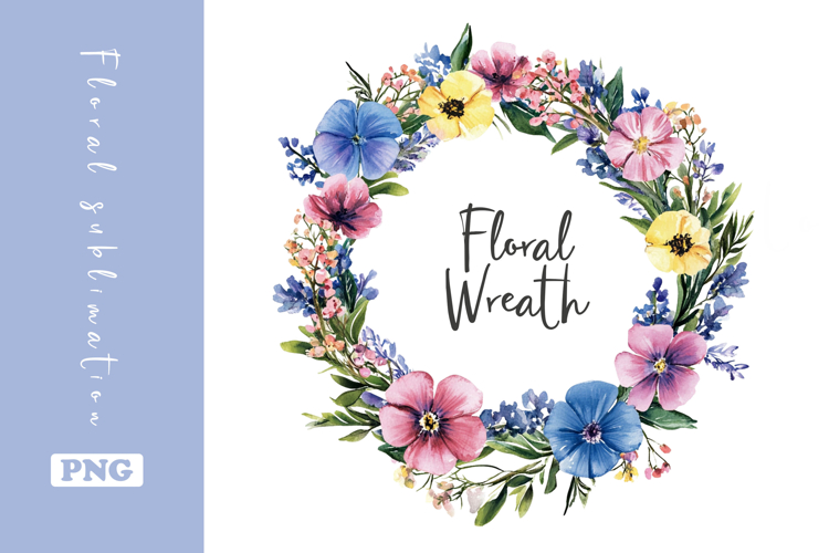 Floral Wreath Clipart Image 3