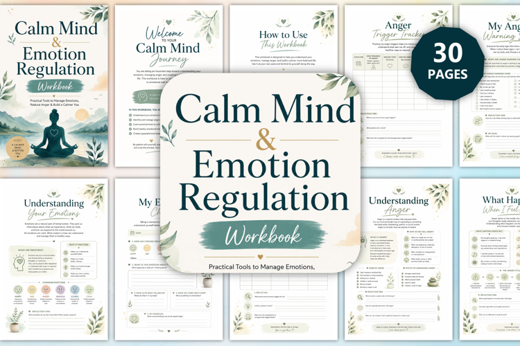Calm Mind & Emotion Regulation Workbook