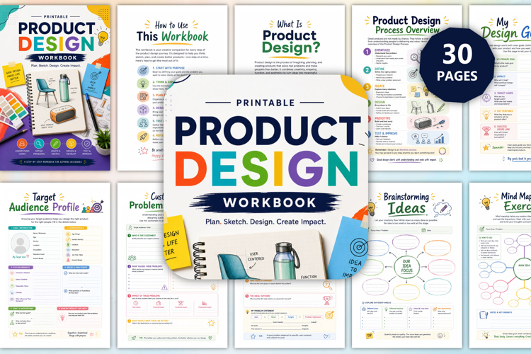 Printable Product Design Workbook