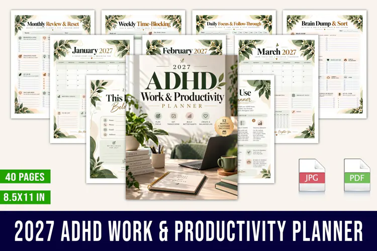 2027 ADHD Work & Productivity Planner