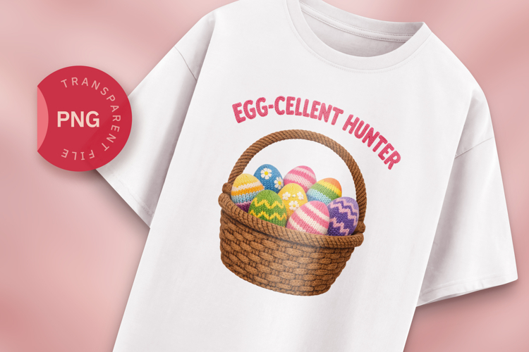 Eggcellent Hunter Easter PNG Design
