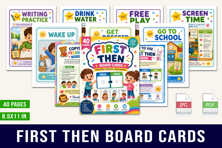 First Then Board example image 1