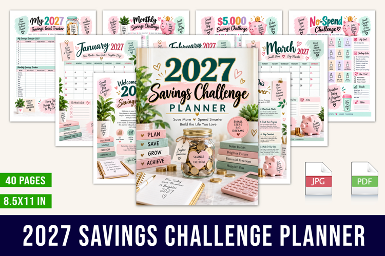 2027 Savings Challenge Planner