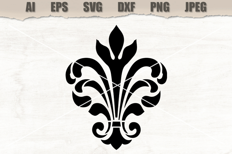 Stencil Heraldic Damask