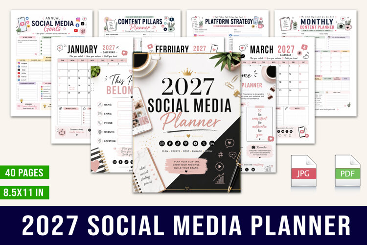 2027 Social Media Planner example image 1