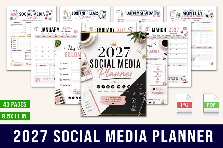 2027 Social Media Planner