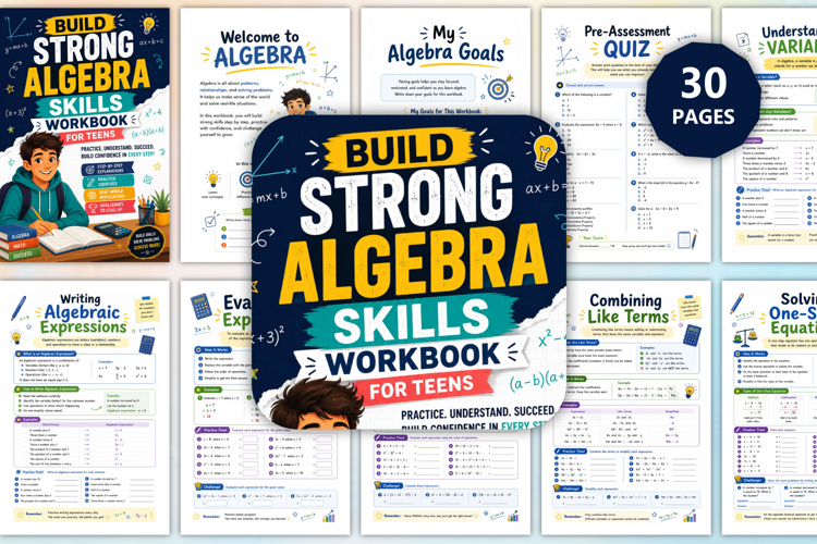 Build Strong Algebra Skills Workbook