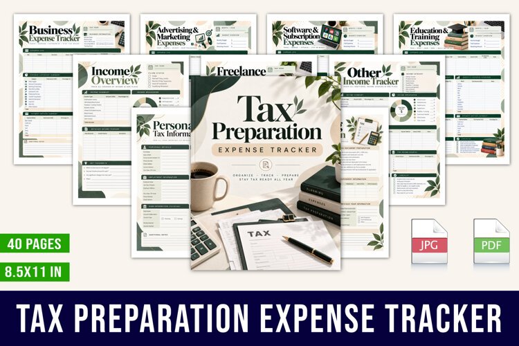 Tax Preparation Expense Tracker example image 1