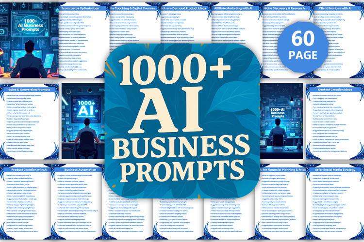 1000 AI Business Prompts book
