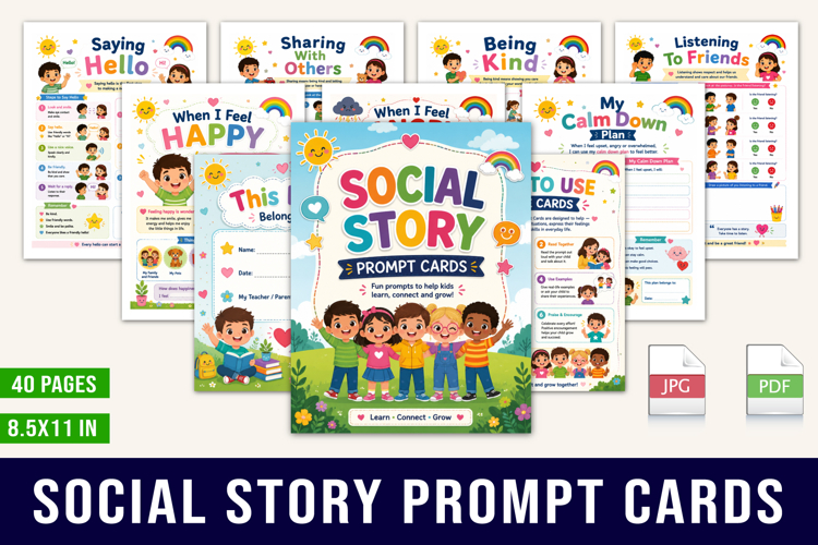 Social Story Prompt Cards