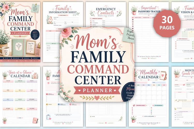 Mom’s Family Command Center Planner