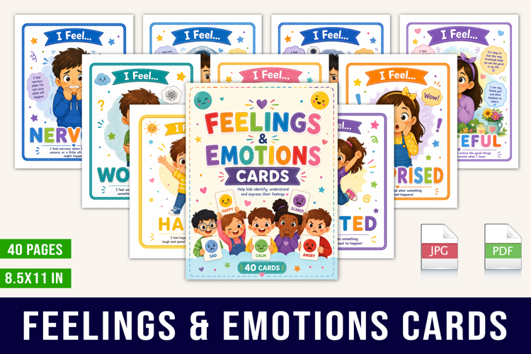 Feelings & Emotions Cards