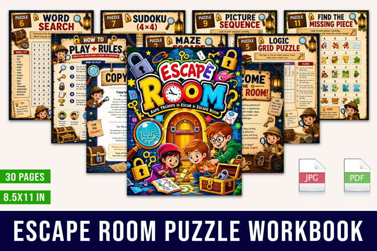 Escape Room Puzzle Workbook