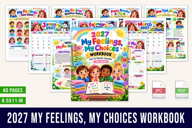 2027 My Feelings, My Choices Workbook for Kids example image 1