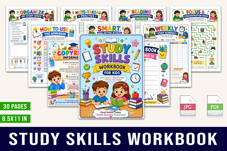 Study Skills Workbook for Kids