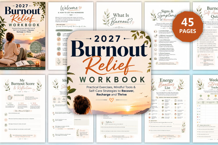 2027 Burnout Relief Workbook example image 1