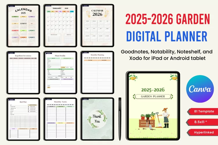 2025-2026 Digital Garden Planner