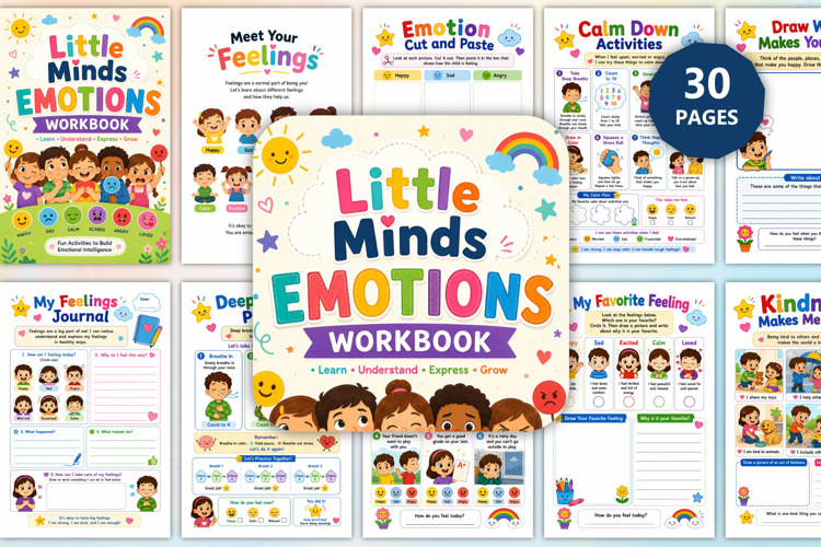 Little Minds Emotions Workbook