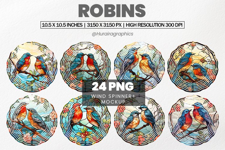 Robins Wind Spinner Sublimation Bundle