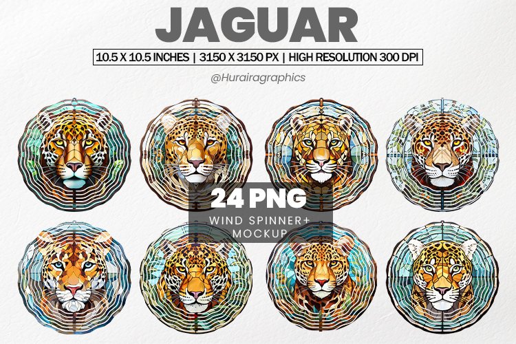 Jaguar Wind Spinner Sublimation - 24 Variations example image 1