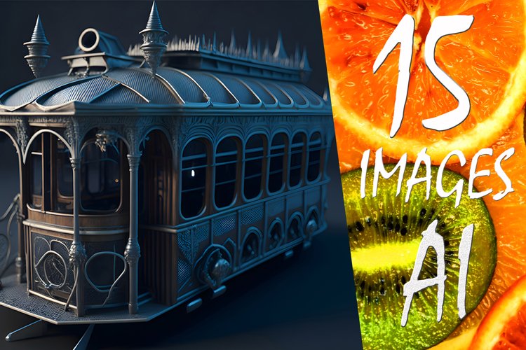 VICTORIAN STYLE TRAMS - Pack of 15 Printable images AI