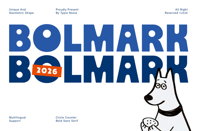 Bolmark - Retro Bauhaus Bold Sans