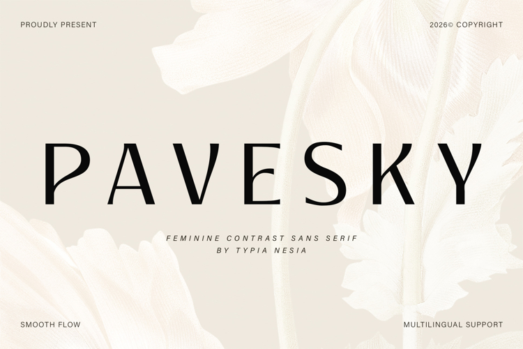 Pavesky - Luxury Elegant Beauty Sans Serif