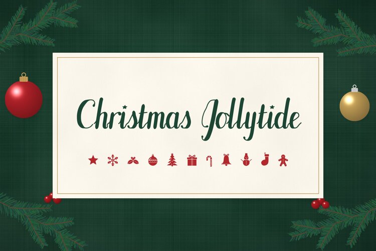 Christmas Jollytide Festive Christmas Brush Script Font example image 1