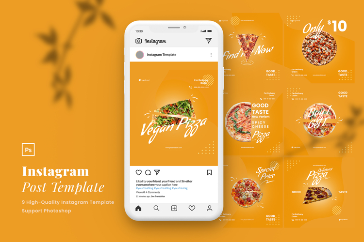 Pizza Instagram Post Template