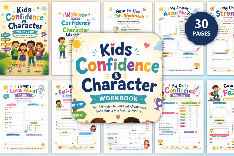 Kids Confidence & Character Workbook