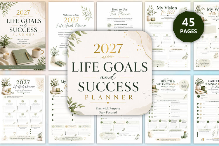 2027 Life Goals and Success Planner example image 1