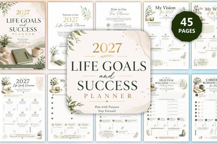 2027 Life Goals and Success Planner
