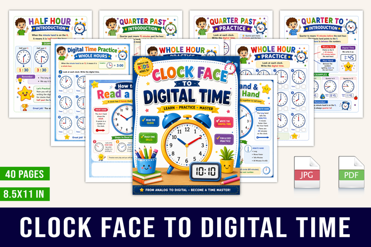 Clock Face to Digital Time