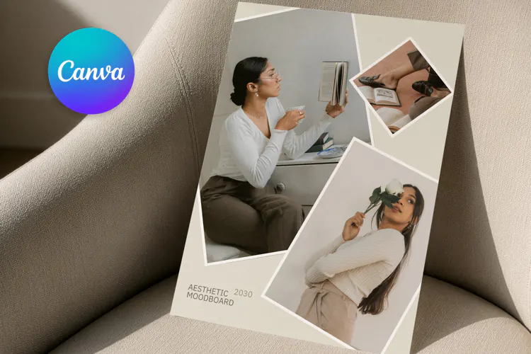 Aesthetic Photo Collage Template | Editable Canva Printable