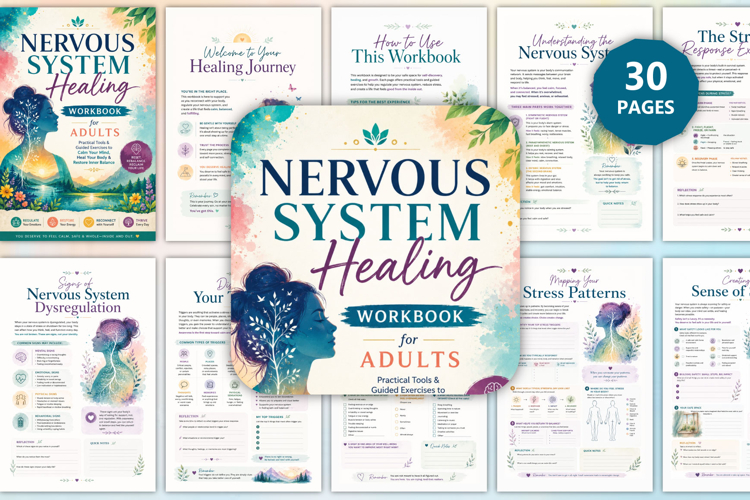 Nervous System Healing Workbook for Adults example image 1