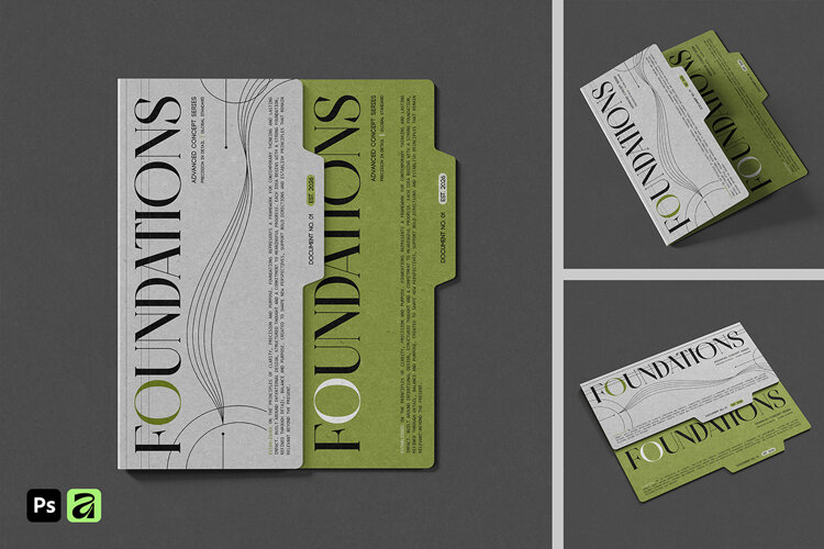 Document Pocket Folder Mockup example image 1