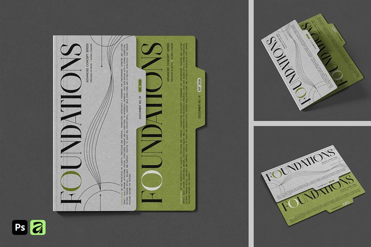 Document Pocket Folder Mockup