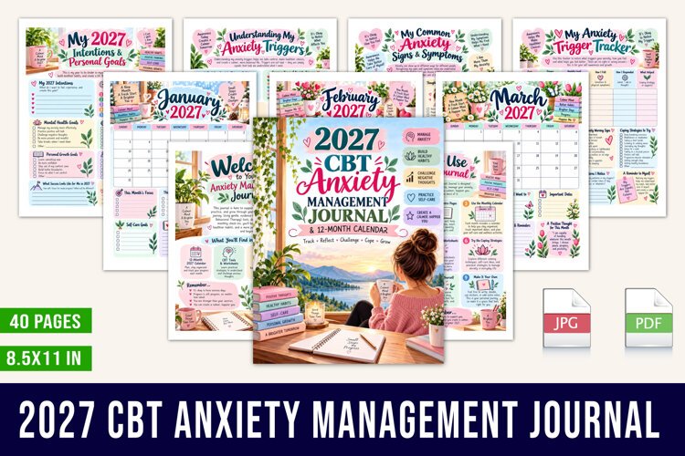 2027 CBT Anxiety Management Journal example image 1