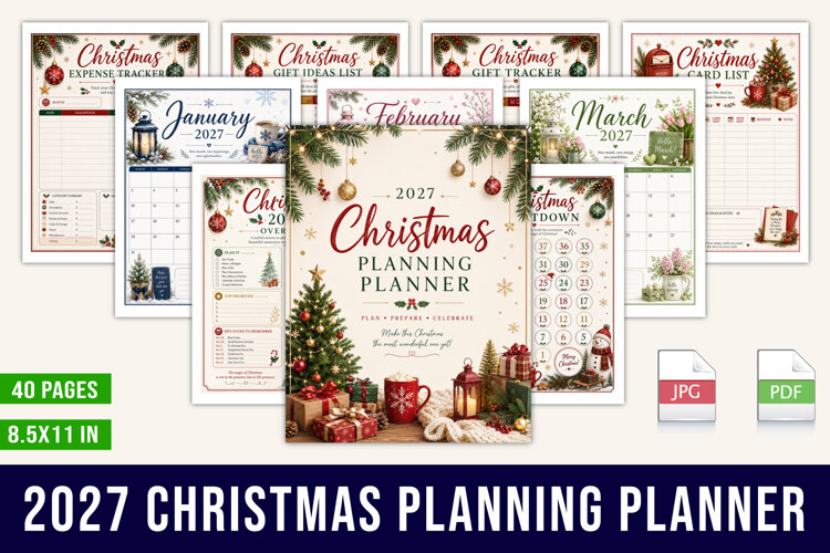 2027 Christmas Planner example image 1