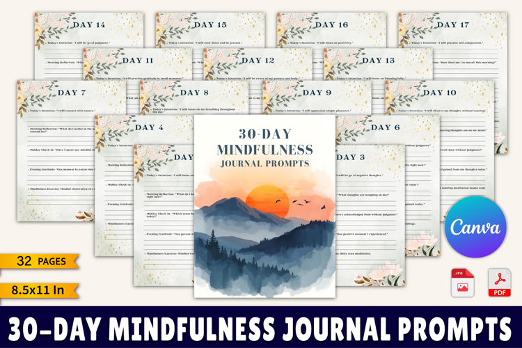 30-Day Mindfulness Journal
