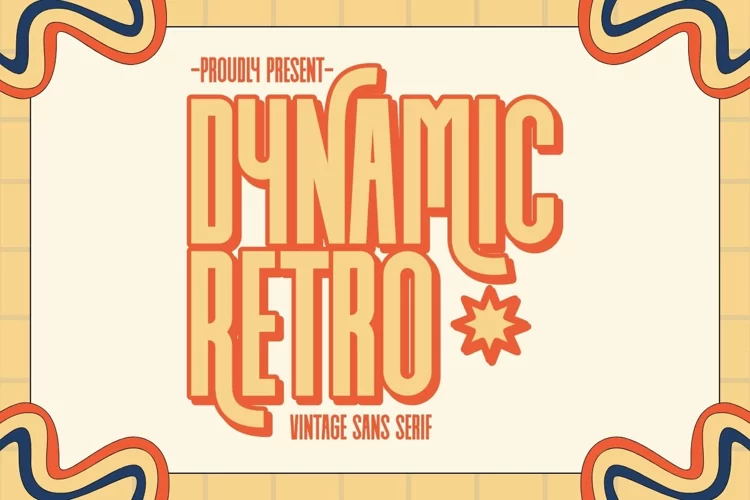 Dynamic Retro - Vintage Sans Serif Font